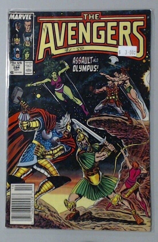 COMIC BOOK -- IRON MAN HULK CAPTAIN AMERICA THE AVENGERS MARVEL #284