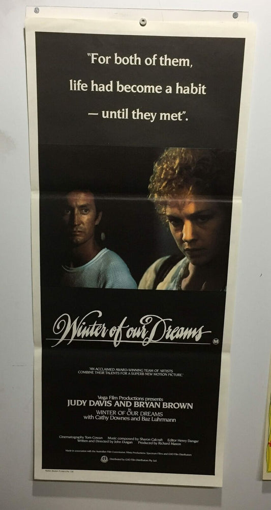 ORIGINAL DAYBILL MOVIE POSTER - WINTER OF OUR DREAMS