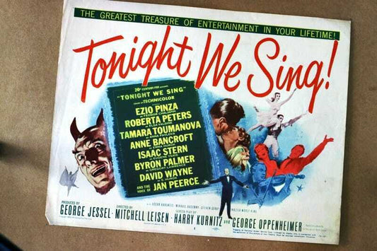 ORIGINAL LOBBY CARD - TONIGHT WE SING - 1953 - card #1