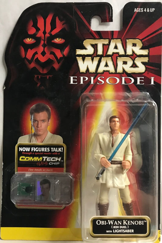 STAR WARS - HASBRO - EPISODE 1 - OBI-WAN KENOBI - "JEDI DUEL" - with Lightsaber