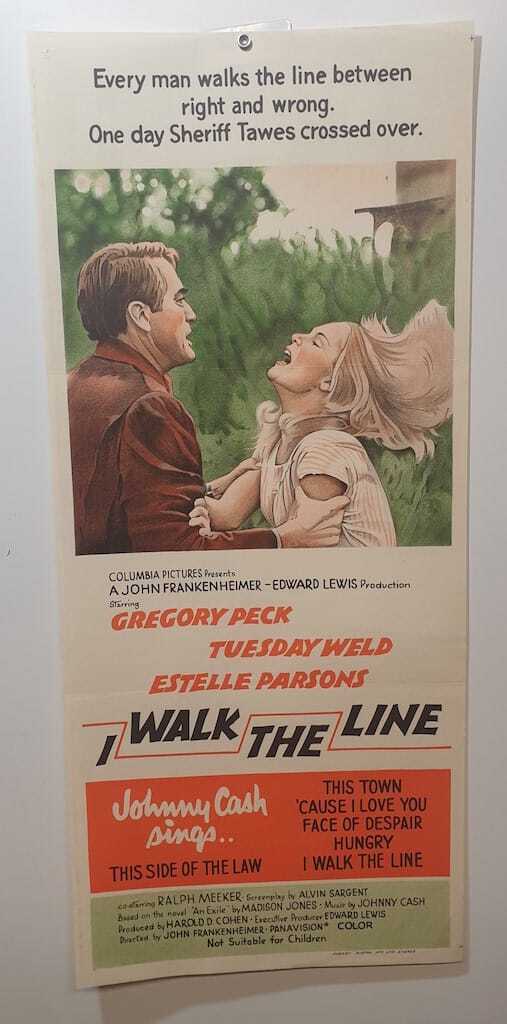 ORIGINAL DAYBILL MOVIE POSTER - I WALK THE LINE