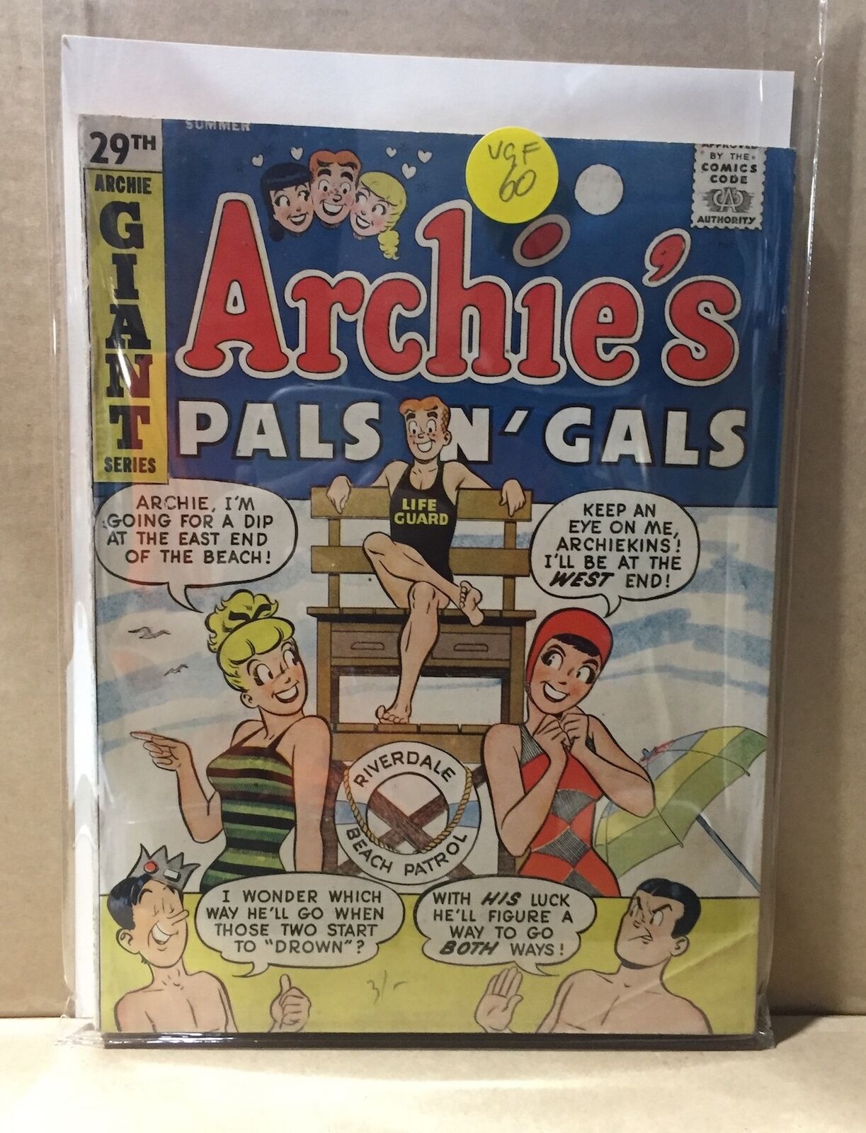 COMIC BOOK - JUGHEAD 29TH GIANT ARCHIE