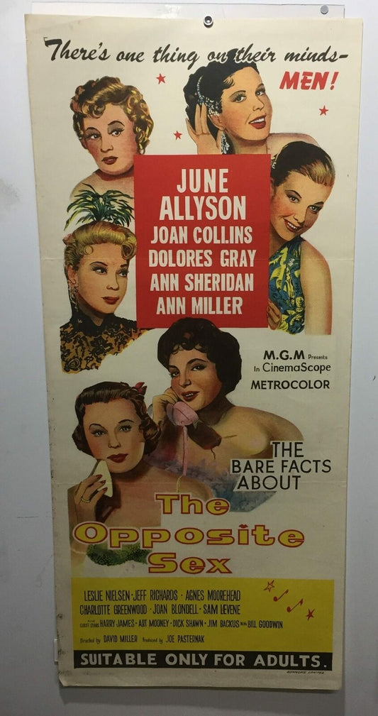 ORIGINAL DAYBILL MOVIE POSTER - THE OPPOSITE SEX - 1956