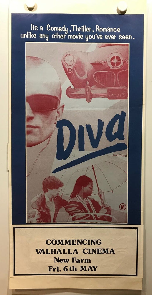 ORIGINAL DAYBILL MOVIE POSTER - DIVA