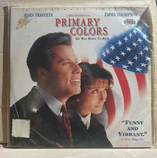 LASERDISC MOVIE - PRIMARY COLORS - John Travolta, Emma Thompson