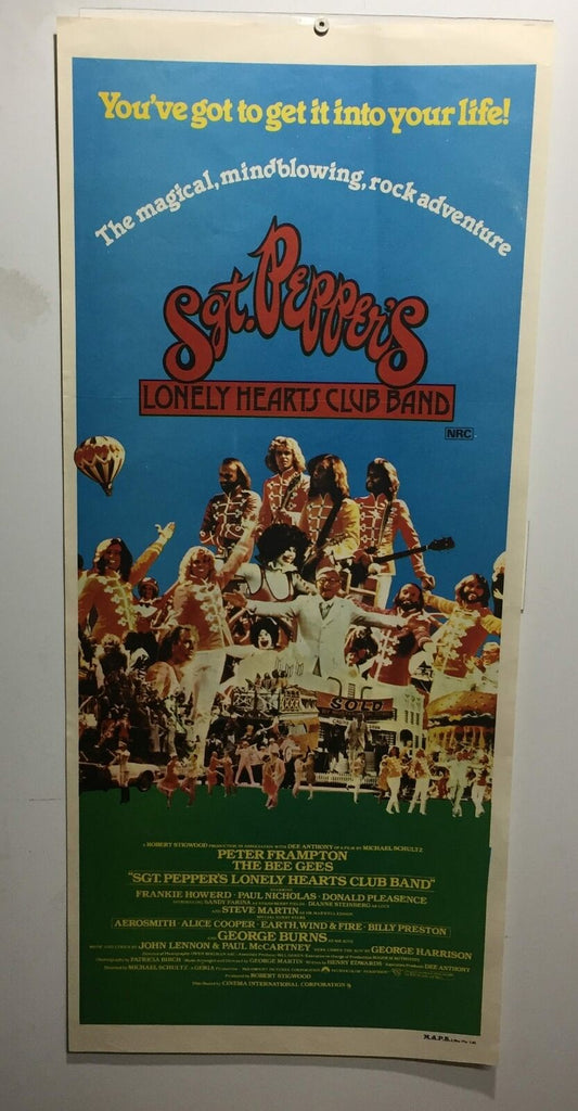 ORIGINAL DAYBILL MOVIE POSTER - SGT. PEPPERS LONELY HEARTS CLUB BAND