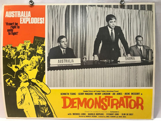 ORIGINAL LOBBY CARD - DEMONSTRATOR (j) - 1971 - title card - Australia