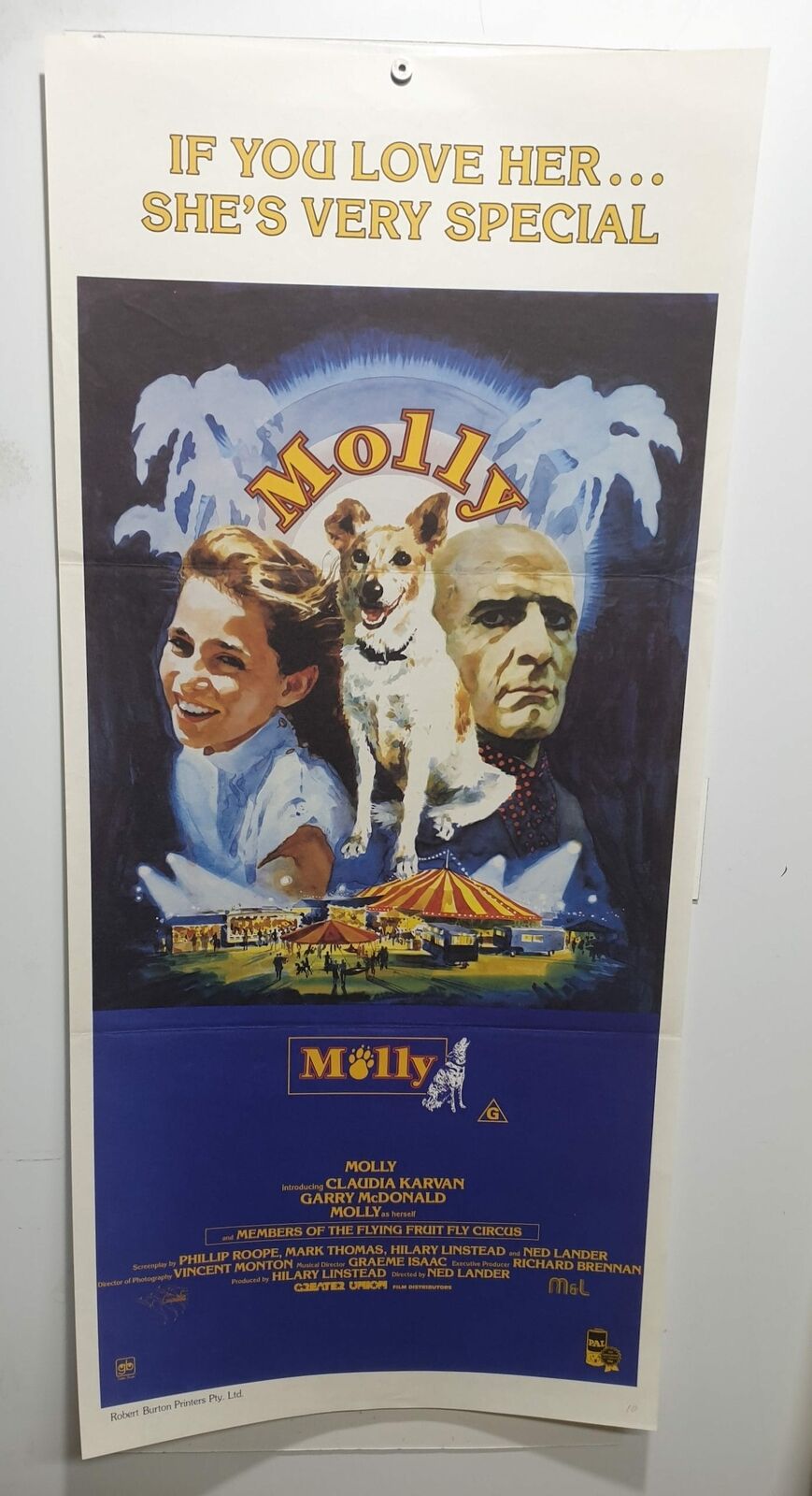 ORIGINAL DAYBILL MOVIE POSTER - MOLLY - AUSTRALIAN