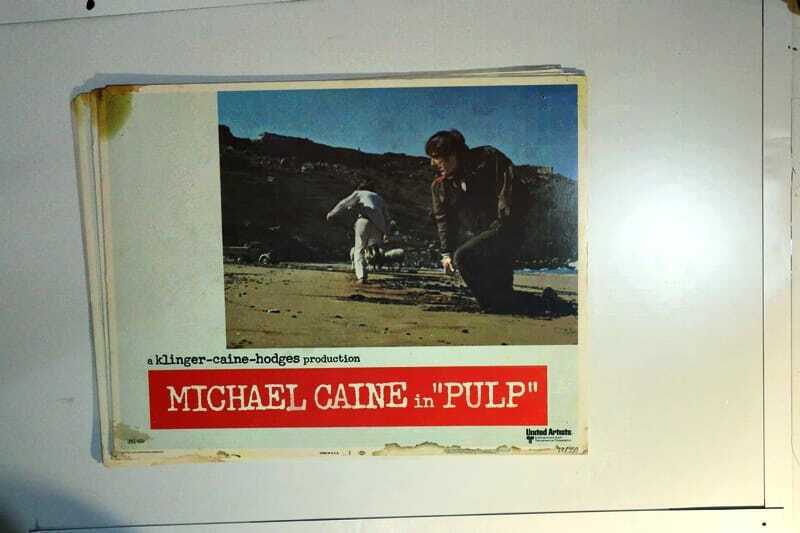 ORIGINAL LOBBY CARDS - PULP - 1972 - set of 8