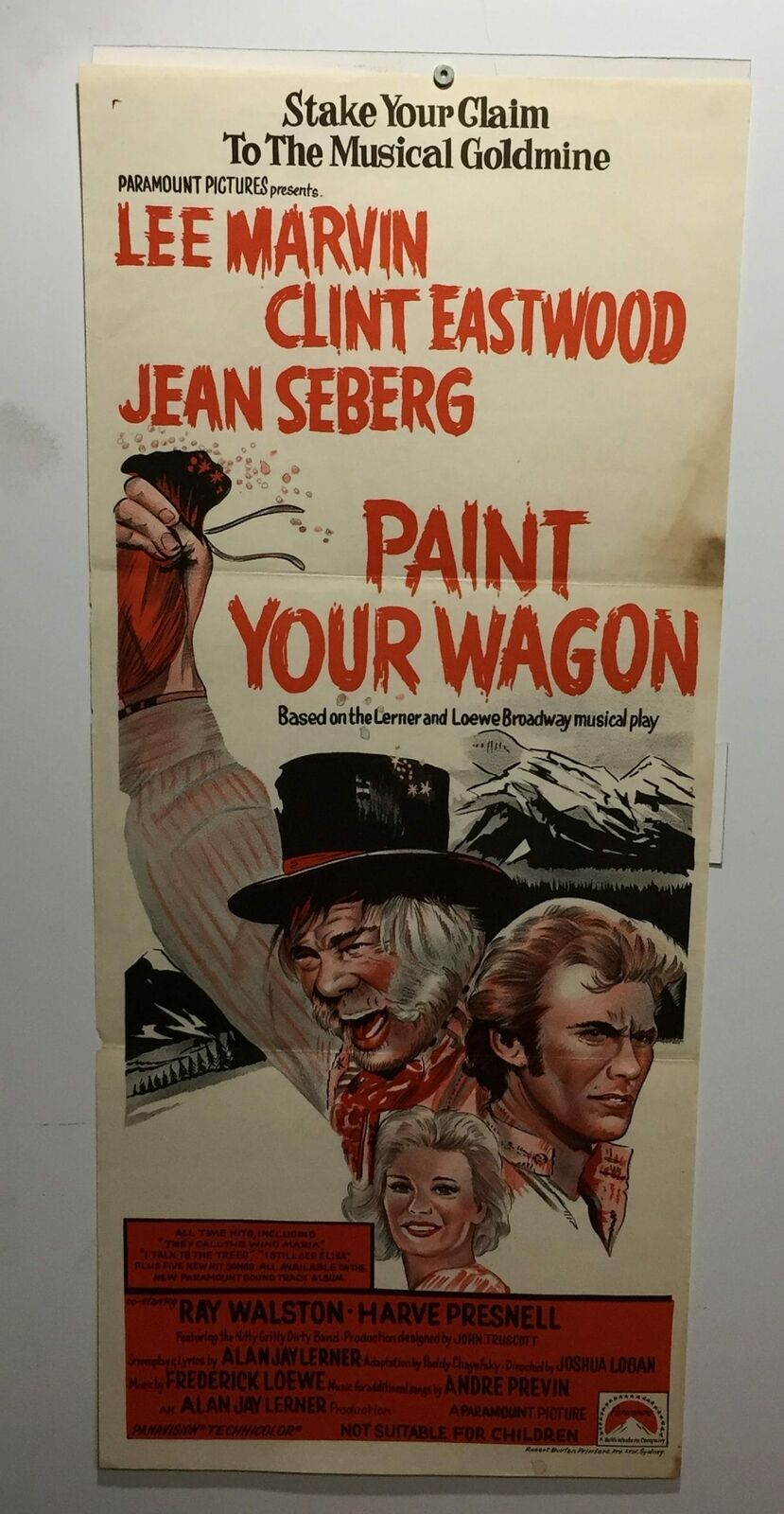 ORIGINAL DAYBILL MOVIE POSTER - PAINT YOUR WAGON