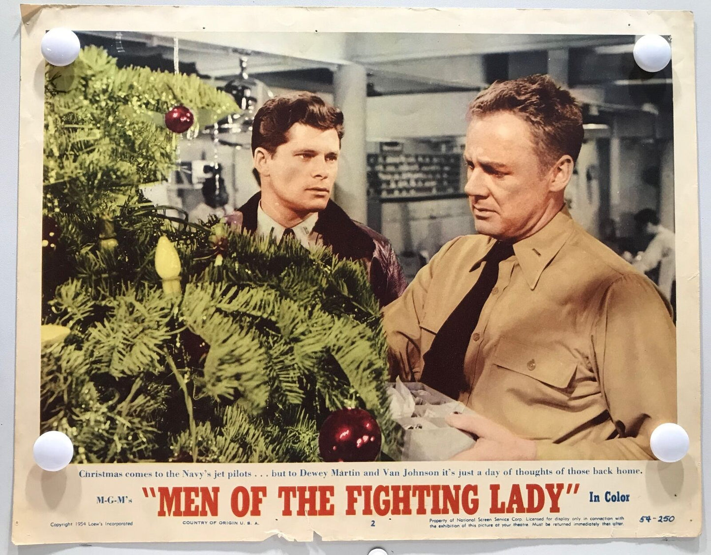 ORIGINAL LOBBY CARDS - MEN OF THE FIGHTING LADY - 1954 - set of 8