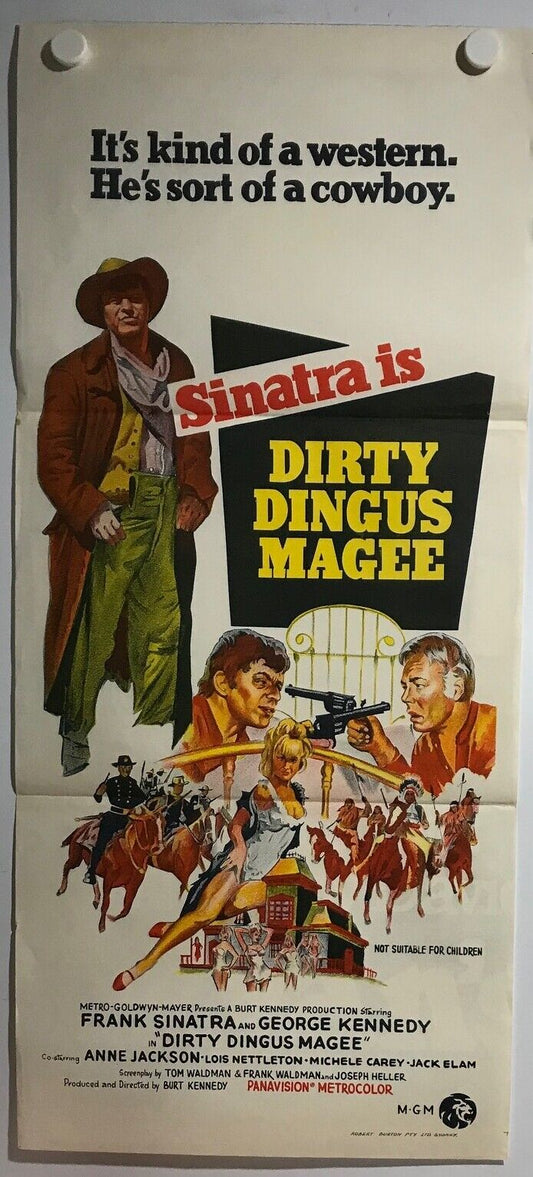 ORIGINAL DAYBILL MOVIE POSTER - DIRTY DINGUS MAGEE