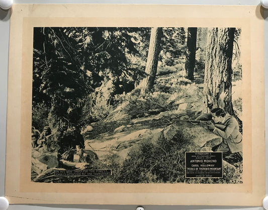 ORIGINAL SERIAL LOBBY CARD - PERILS OF THUNDER MOUNTAIN (a) - 1919 - CH 13 "T...