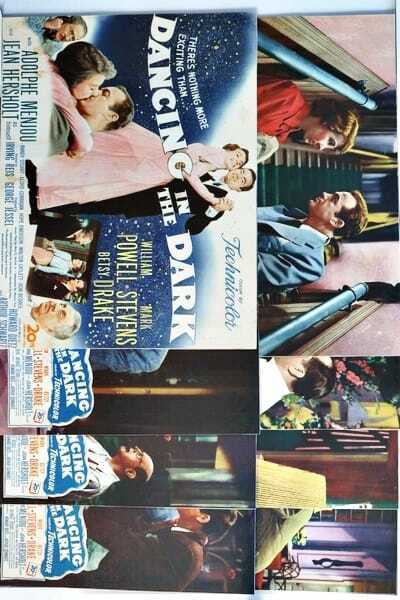 ORIGINAL LOBBY CARDS - DANCING IN THE DARK - 1950 - set of 8