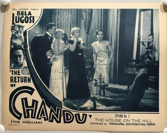 ORIGINAL SERIAL LOBBY CARD - THE RETURN OF CHANDU (a) - 1934 - Ch 2 "The Hous...