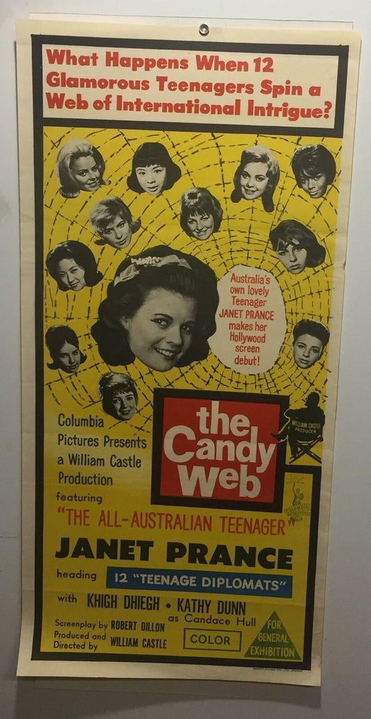 ORIGINAL DAYBILL MOVIE POSTER - THE CANDY WEB - AUSTRALIAN