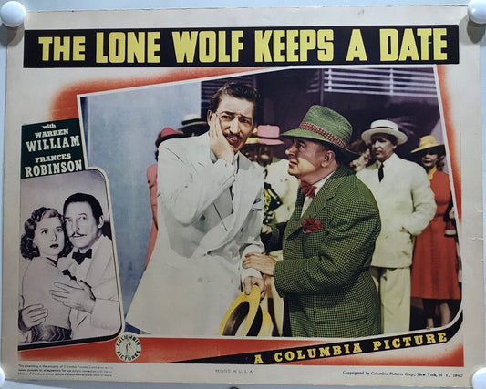 ORIGINAL LOBBY CARD - THE LONE WOLF KEEPS A DATE - 1940 - key card