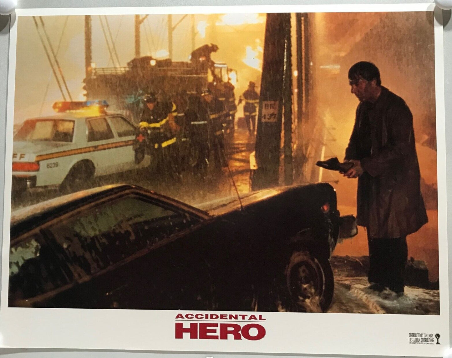 ORIGINAL LOBBY CARDS - ACCIDENTAL HERO - 1992 - set of 8