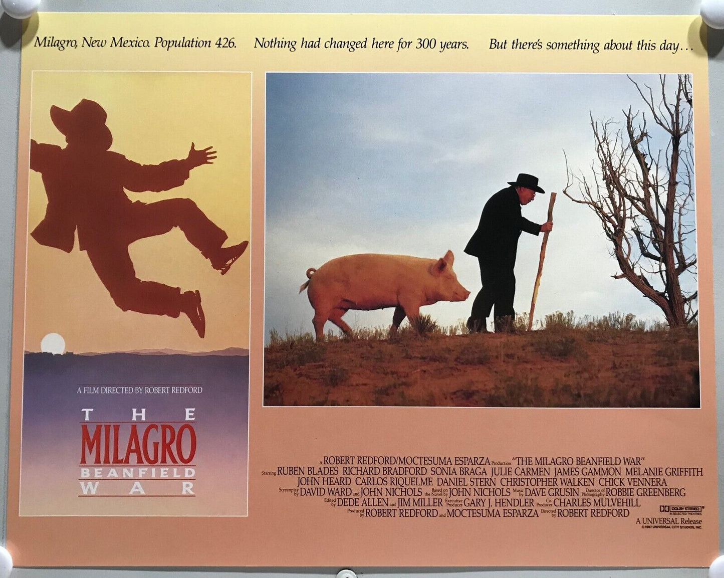ORIGINAL LOBBY CARDS - THE MILAGRO BEANFIELD WAR - 1988 - set of 8