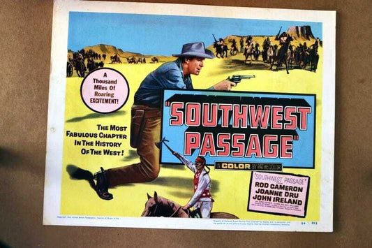 ORIGINAL LOBBY CARD - SOUTHWEST PASSAGE - 1954 - title card