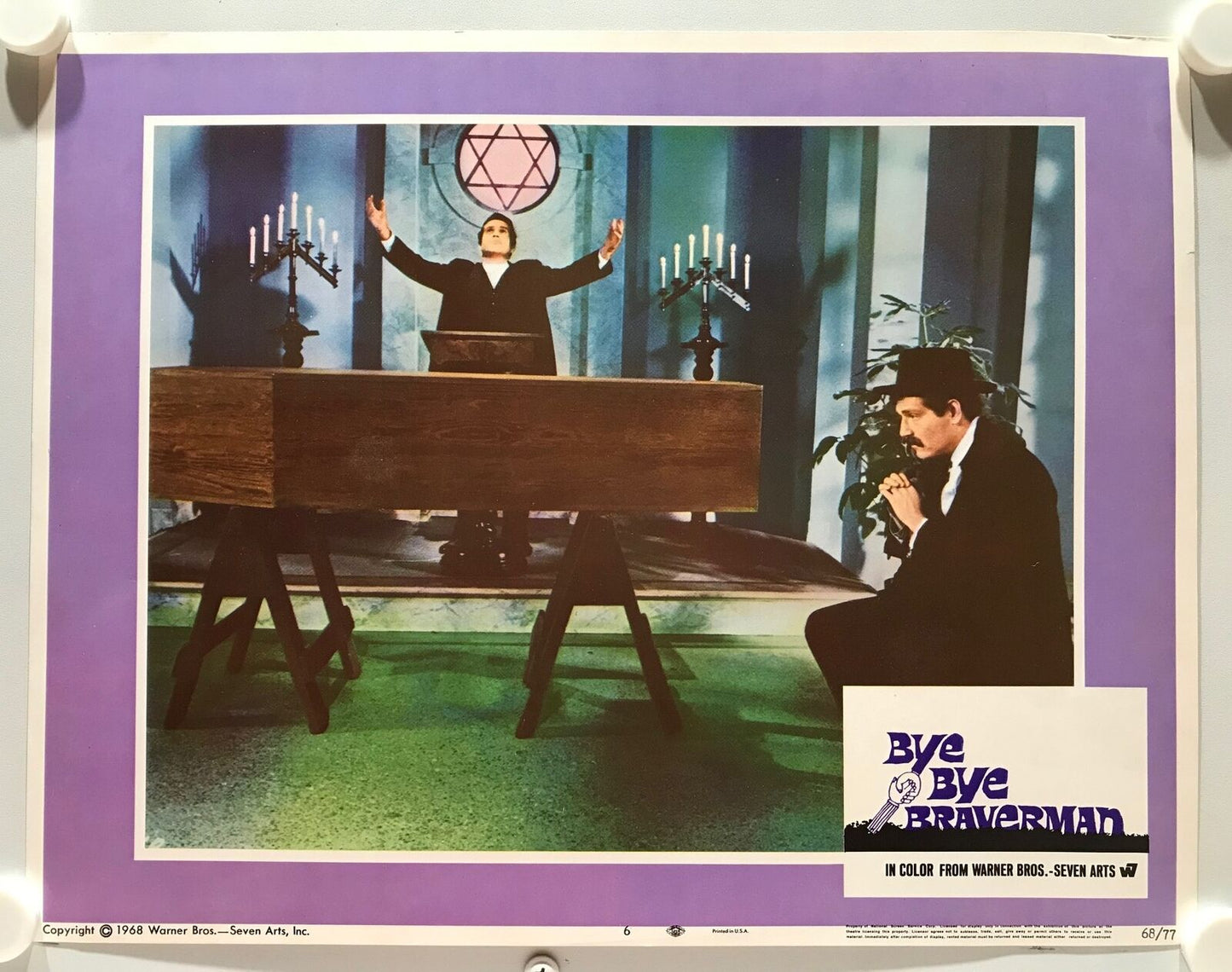 ORIGINAL LOBBY CARDS - BYE BYE BRAVERMAN - 1968 - set of 8