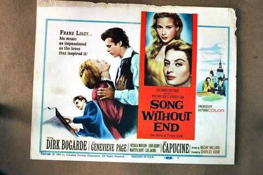 ORIGINAL LOBBY CARD - SONG WITHOUT END (a) - 1960 - Key #1 card -  Dirk Bogarde, Genevieve Page, Patricia Morison