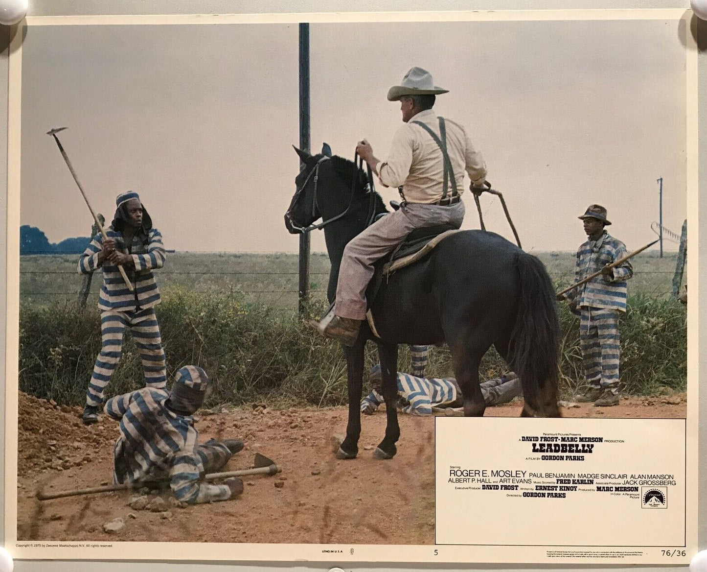 ORIGINAL LOBBY CARDS - LEADBELLY - 1976 - set of 8