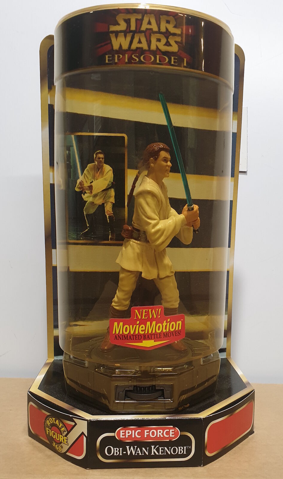 STAR WARS - HASBRO - EPISODE 1 - OBI-WAN KENOBI - Rotate Figure 360