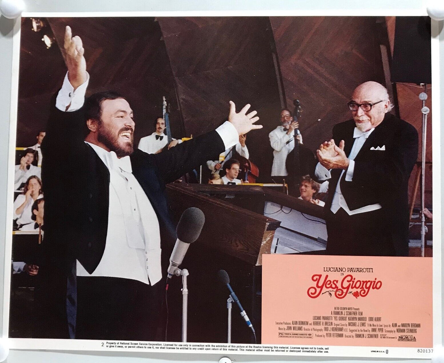 ORIGINAL LOBBY CARDS - YES, GIORGIO - 1982 - set of 8