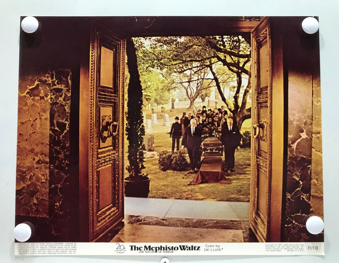 ORIGINAL LOBBY CARDS - THE MEPHISTO WALTZ - 1971 - set of 8