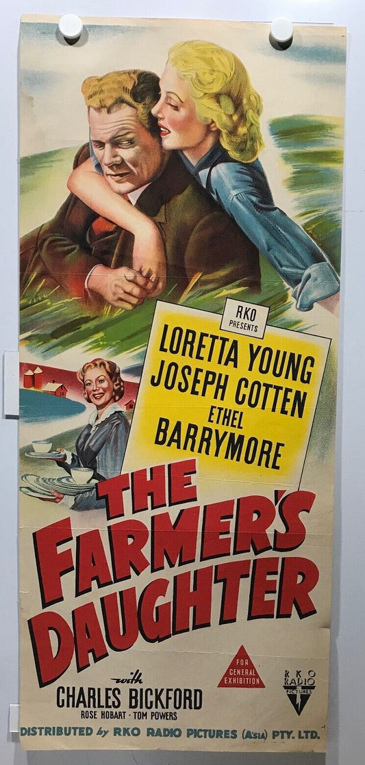 ORIGINAL DAYBILL MOVIE POSTER - THE FARMER'S DAUGHTER