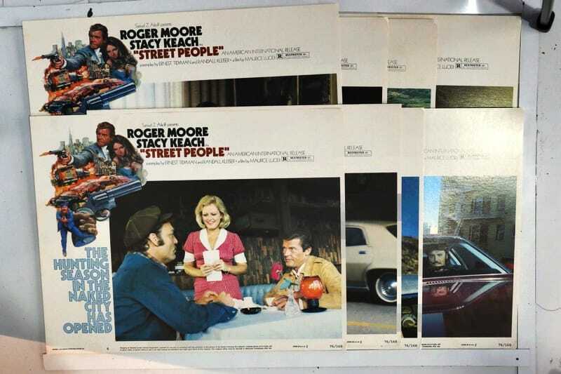 ORIGINAL LOBBY CARDS - STREET PEOPLE - 1976 -  set of 8