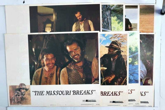 ORIGINAL LOBBY CARDS - THE MISSOURI BREAKS - 1976 - set of 8