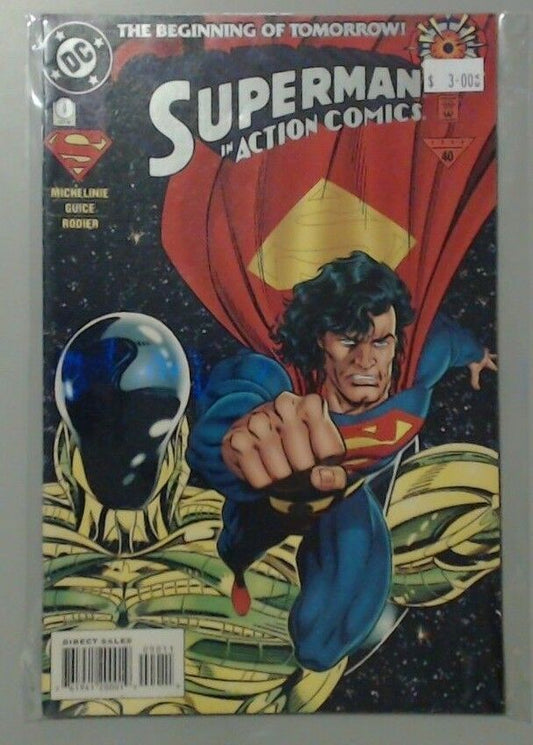 COMIC BOOK MAGAZINE -- DC ACTION COMICS SUPERMAN 0 OCT 94