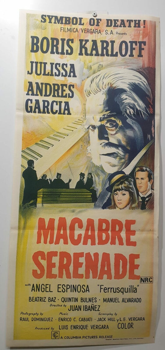 ORIGINAL DAYBILL MOVIE POSTER - MACABRE SERENADE