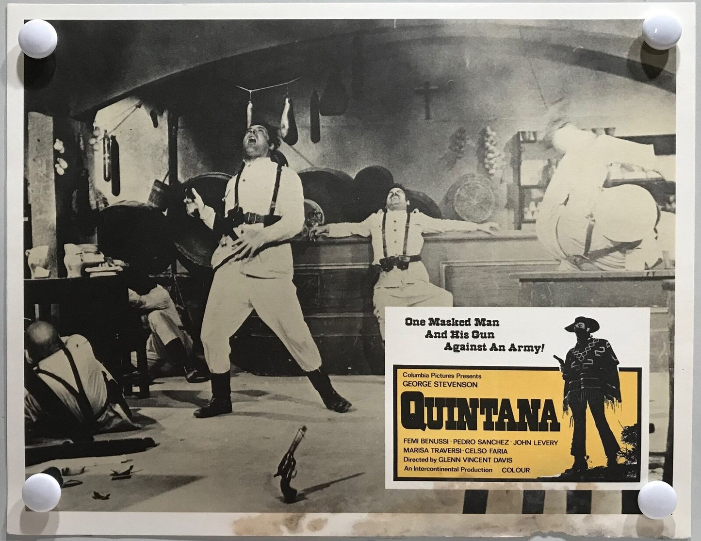 ORIGINAL LOBBY CARDS - QUINTANA - 1969 - set of 8