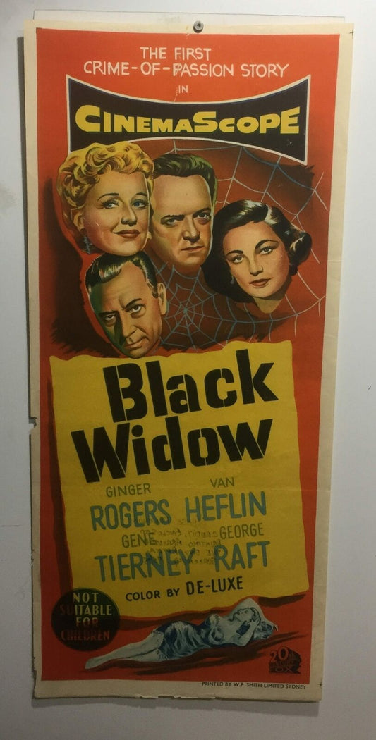 ORIGINAL DAYBILL MOVIE POSTER - BLACK WIDOW - ADULT