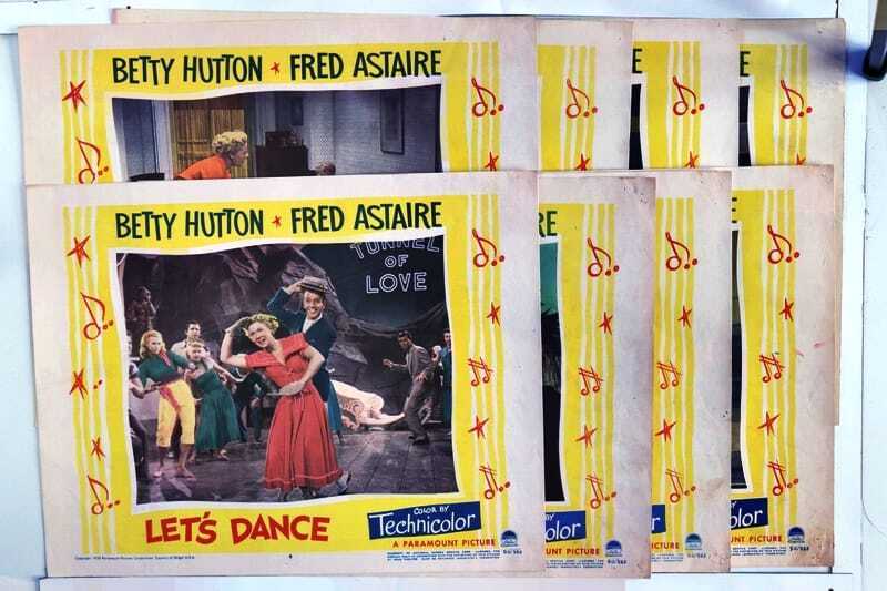 ORIGINAL LOBBY CARDS - LET'S DANCE - 1950 - set of 8