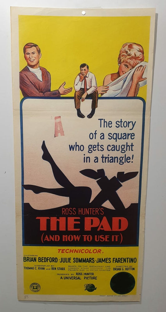 ORIGINAL DAYBILL MOVIE POSTER - THE PAD HOW TO USE IT - 1966