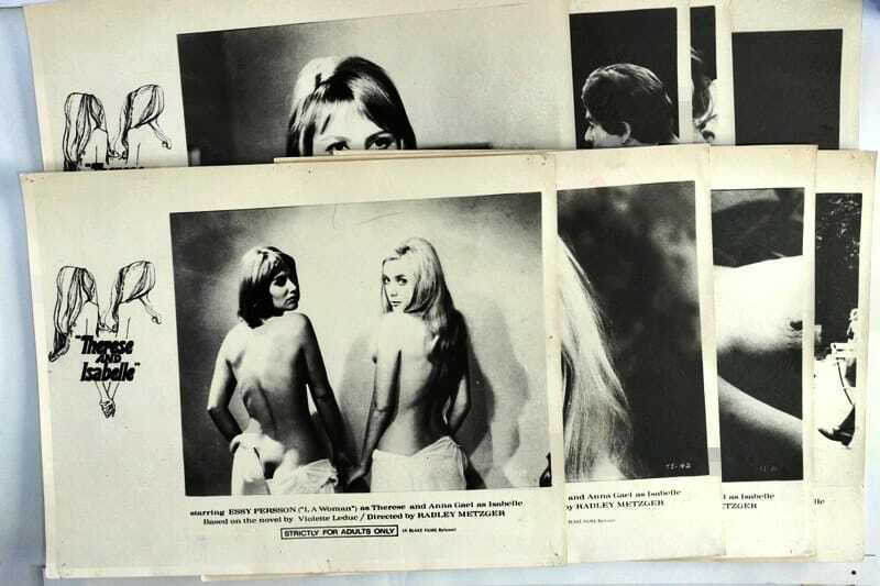 ORIGINAL LOBBY CARDS - THERESE AND ISABELLE - 1968 - set of 8