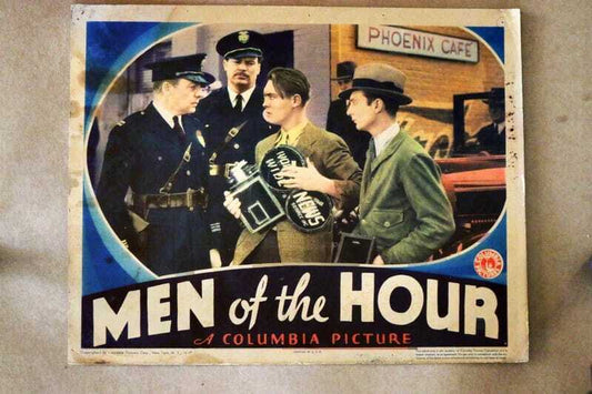 ORIGINAL LOBBY CARD - MEN OF THE HOUR - 1935 - key card