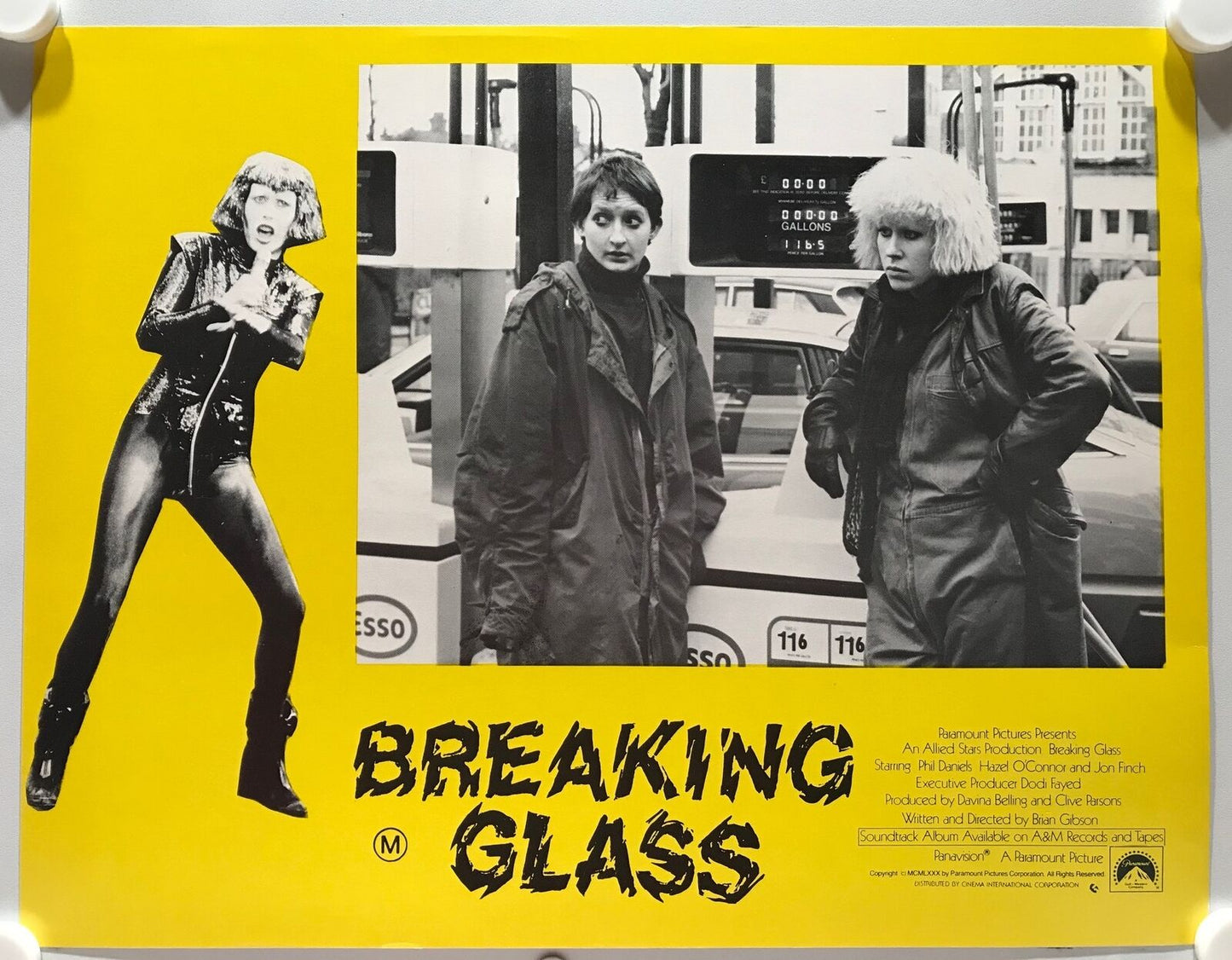 ORIGINAL LOBBY CARDS - BREAKING GLASS - 1980 - set of 8