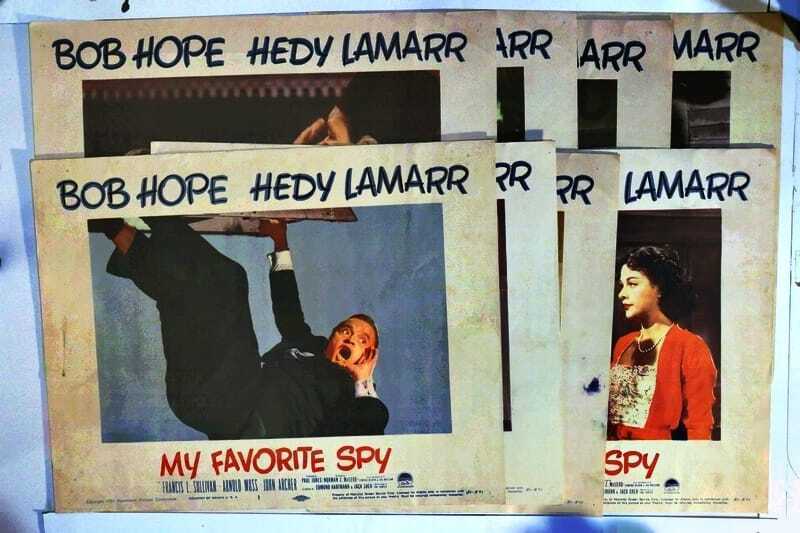 ORIGINAL LOBBY CARDS - MY FAVOURITE SPY - 1951 - set of 8