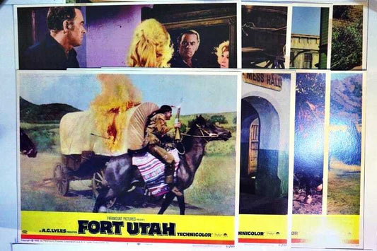 ORIGINAL LOBBY CARDS - FORT UTAH - 1966 - set of 8