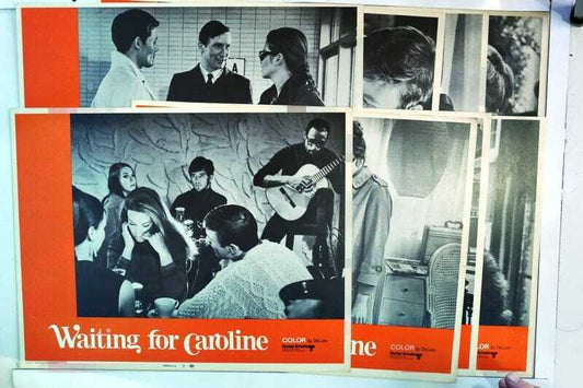 ORIGINAL LOBBY CARDS - WAITING FOR CAROLINE - 1969 - set of 8