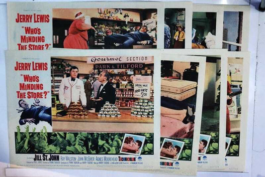 ORIGINAL LOBBY CARDS - WHO'S MINDING THE STORE - 1963 - set of 8