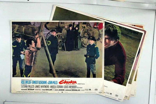 ORIGINAL LOBBY CARDS - CHUKA - 1967 - set of 8