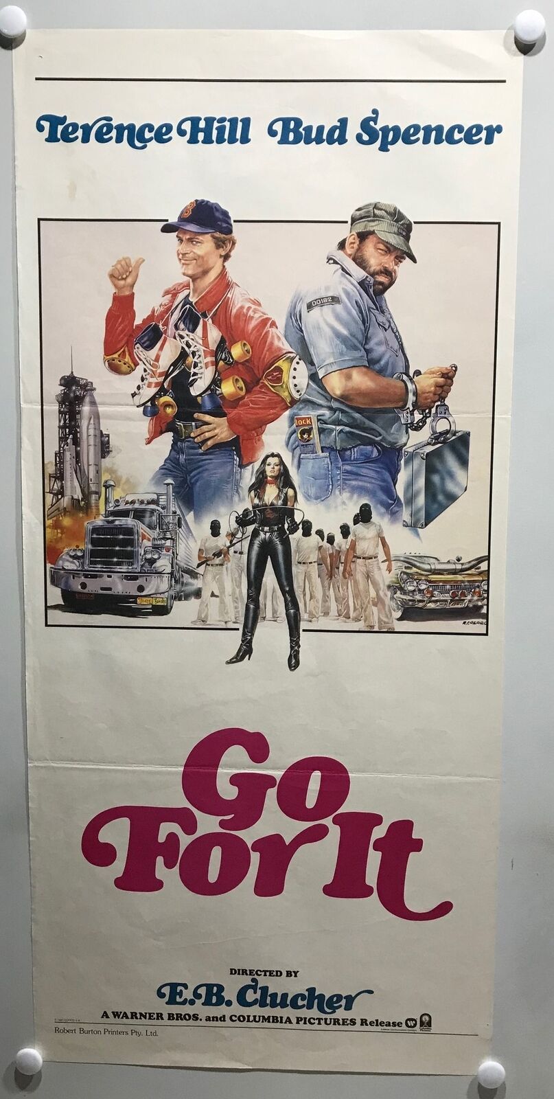 ORIGINAL DAYBILL MOVIE POSTER - GO FOR IT - 1983