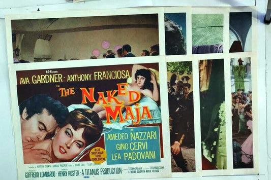 ORIGINAL LOBBY CARDS - THE NAKED MAJA - 1959 - set of 8