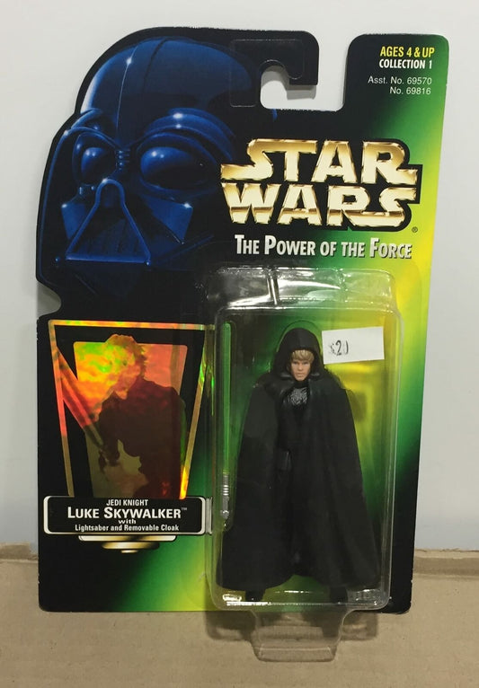 STAR WARS - KENNER - POTF - LUKE SKYWALKER - with Lightsaber and Removable Cloak